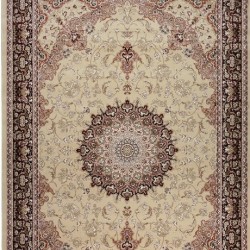 Високощільний килим Royal Esfahan 3403A Cream-Brown  - Висока якість за найкращою ціною в Україні